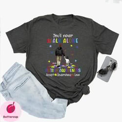youll never walk alone autism shirt, personalized autism shirt, autism awareness shirt, autism support shirt