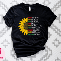 dream like martin shirt, fight like malcolm tshirt black history month shirts, juneteenth shirts, activist shirt, equali