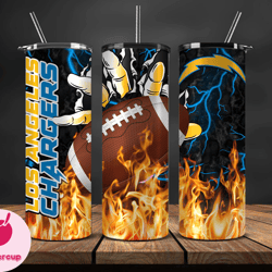 Los Angeles Chargers Tumbler 20 oz, Fire Hand Tumbler 42