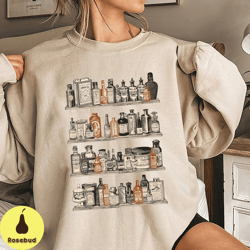 pharmacy technician shirt, apothecary vintage shirt, pharmacy medical bottles shirt, pharmacy shirt