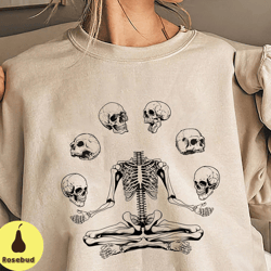 skeleton skull halloween shirt, retro skull halloween shirt, skull shirt, fall season for women