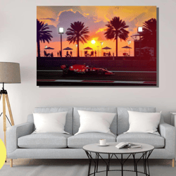 formula charles leclerc canvas, formula 1 car poster, charles leclerc poster, f1 car wall art, charles leclerc wall art,