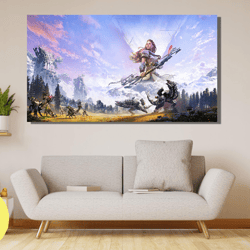 horizon zero dawn poster, canvas wall art, game poster,horizon zero dawn canvas wall art ,gaming canvas, gamer gifts, gi