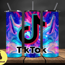 tiktok tumbler 20oz, tiktok logo, 20oz skinny tumbler luxury 23