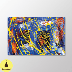 abstract contemporary wall art, oil paint brush strokes painting art print, gift for the home, modern wall decoration, c