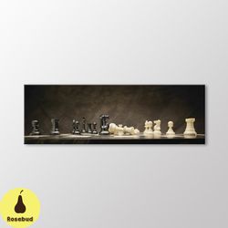 chess pieces canvas wall art