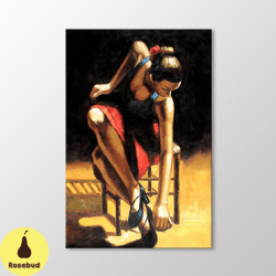 dancer woman canvas wall art