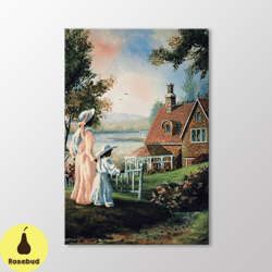 mother and daughter canvas wall art