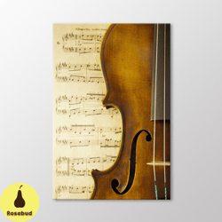 violin canvas wall art