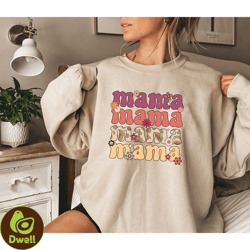 mama retro shirt, vintage mama shirt, mothers day shirt, boho hippie flower shirt