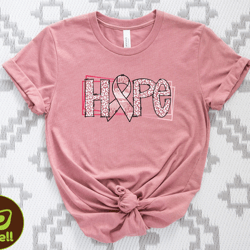 hope breast cancer shirt, pink hope shirt, breast cancer tshirt, cancer awareness tee, cancer survivor shirt, pink ribbo