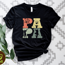 hunter papa tshirt, hunting dad tee, cool papa shirt, funny father shirt, top papa shirt for husband, fathers day gift