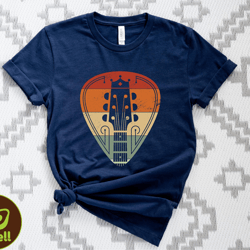 vintage guitar shirt, guitar tshirt, retro guitar pick shirt, guitar lover shirt, gift for guitarist tee, musician shirt