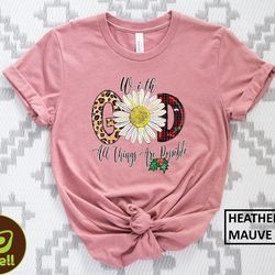 with god all things are possible shirt, xmas religious shirt, christmas shirt, bible verse shirt, inspirational shirt, g