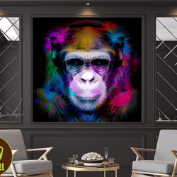 quirky monkey glass art,quirky monkey, glass art, playful art, vibrant colors, intricate details, humorous decor,unique