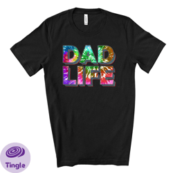 fun dad tee, hippie dad, tie dye dad life design on premium unisex shirt, fathers shirt