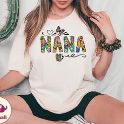 nana shirt, nana butterfly tshirt, mothers day nana gift tee, cute nana tshirt