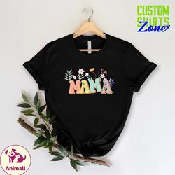 retro floral mama shirt,mama flowers shirt,flower tee,mothers day gift,cute women tshirt,wildflower mom tshirts,gift for