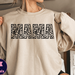 leopard print mama sweatshirt, cheetah mama sweatshirt for mothers day, gifts for mom, cute mama gift for mothers day, m