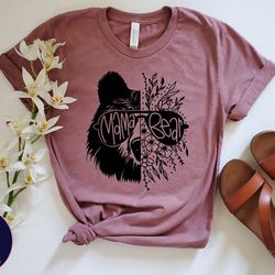 mama bear shirt, flower mama bear tshirt, floral mama bear, gift for mom, mothers day gift, mama bear sweatshirt, mom sh