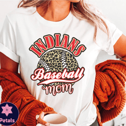 baseball shirt, indians baseball mom shirt, gift for indians, ls306