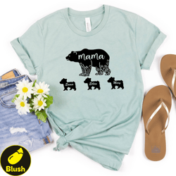 personalized mama shirt, shirt with kids names, gift for mom, mom gift from kids, customized mom heart shirt with childr