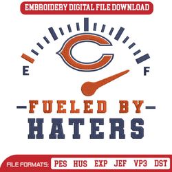 Chicago Bears Fueled By Haters Embroidery Design Download