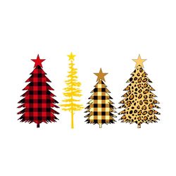 christmas tree svg, christmas svg, pine tree svg, plaid pine tree svg, leopard pine tree, christmas vector svg, chirstma