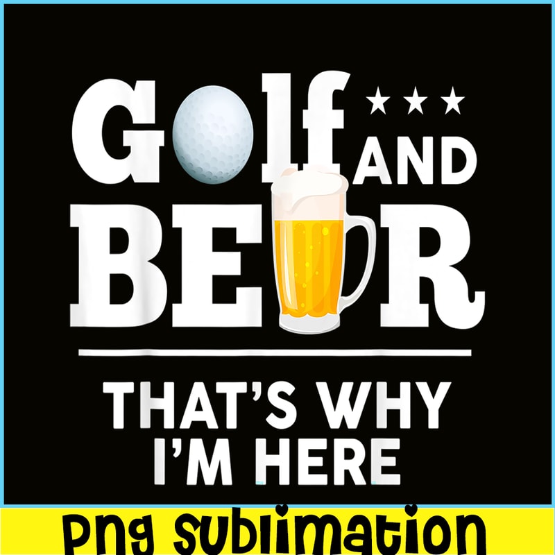 BEER28102335-Golf And Beer PNG Funny Beer Lovers PNG Beer Time PNG.png