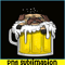 BEER28102360-Pug Dog Beer Drinking Party PNG Beer And Pug Dog PNG Drunk Dog PNG.png