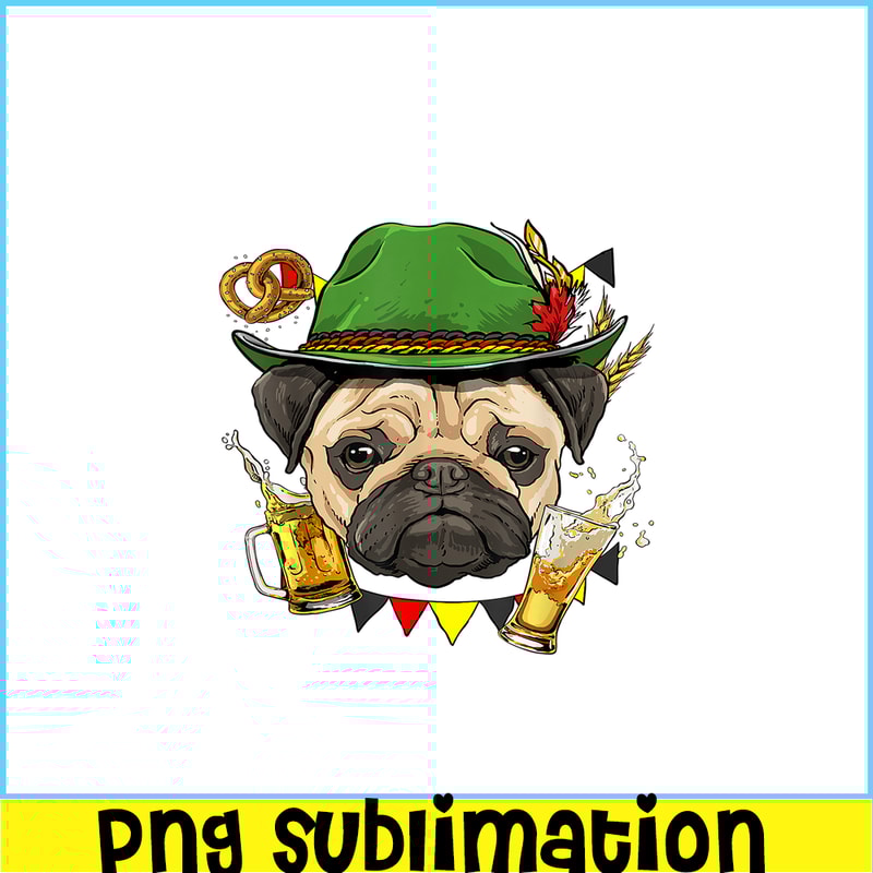 BEER28102362-Pug Oktoberfest PNG German Beer Fest PNG Dog And Beer PNG.png