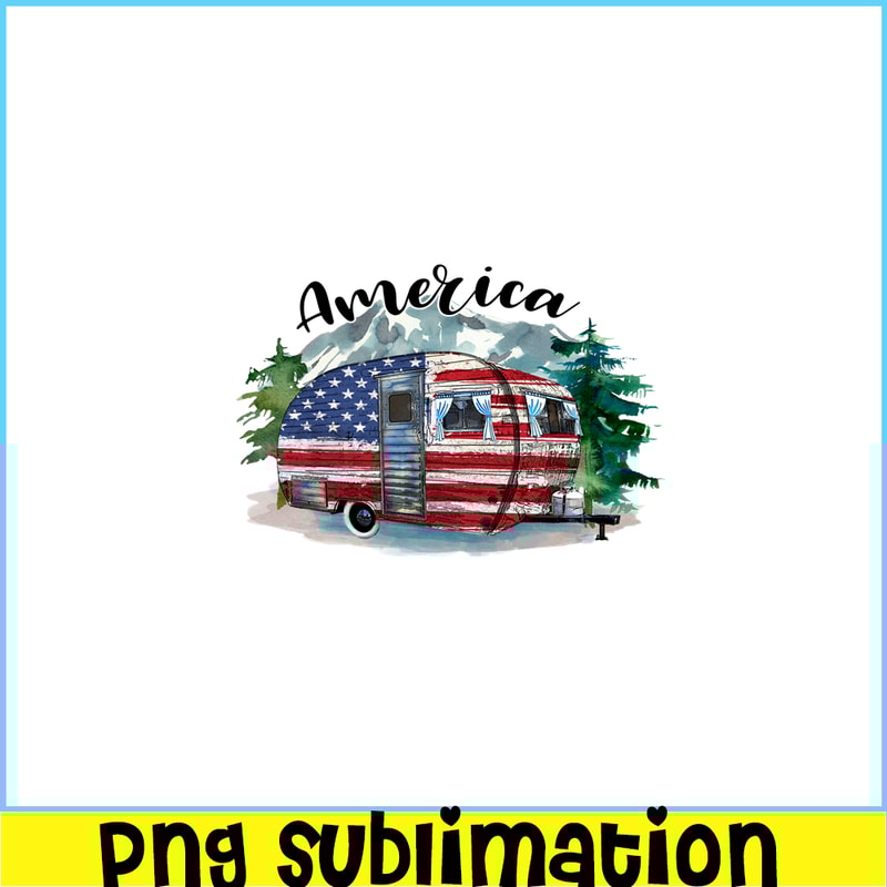 CAMP07112341-America PNG Camping PNG Car Camper American Flag PNG.png