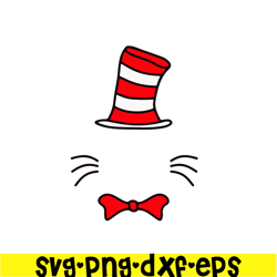 dr seuss hat svg, dr seuss svg, cat in the hat svg ds104122310