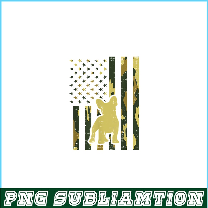 HL16102312-Camo US Flag PNG, French Bulldog PNG, Frenchie Patriot Dog Lover PNG.png