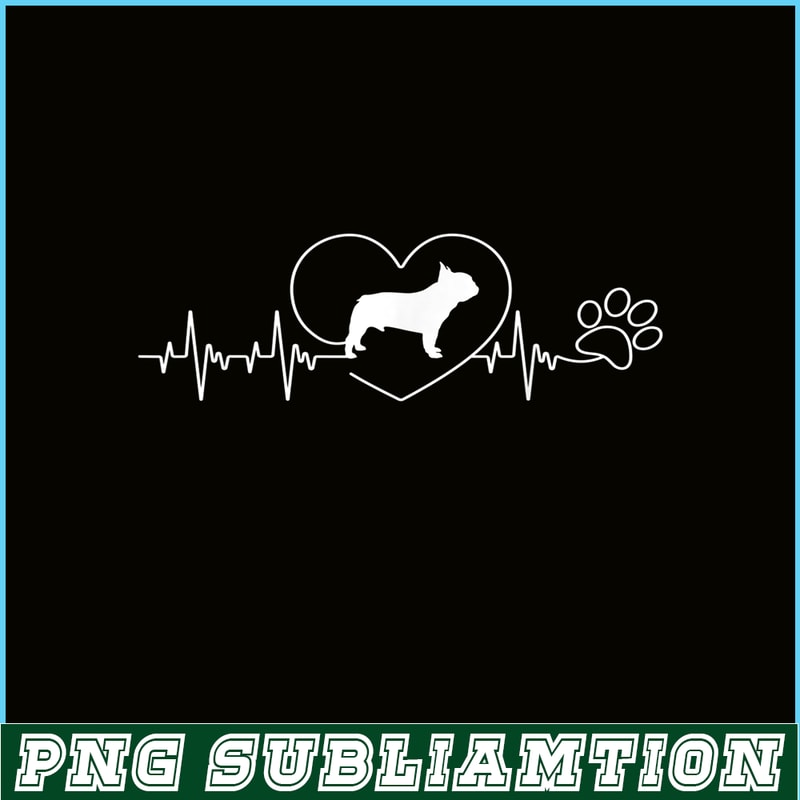 HL161023141-French Bulldog Heartbeat PNG, French Bulldog PNG, French Dog Artwork PNG.png