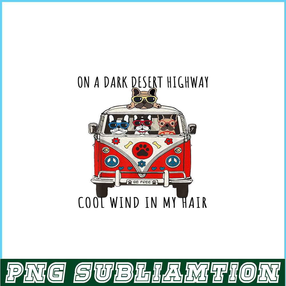 HL16102336- Dark Desert Highway PNG, French Bulldog Artwork PNG, Bulldog Mascot PNG.png