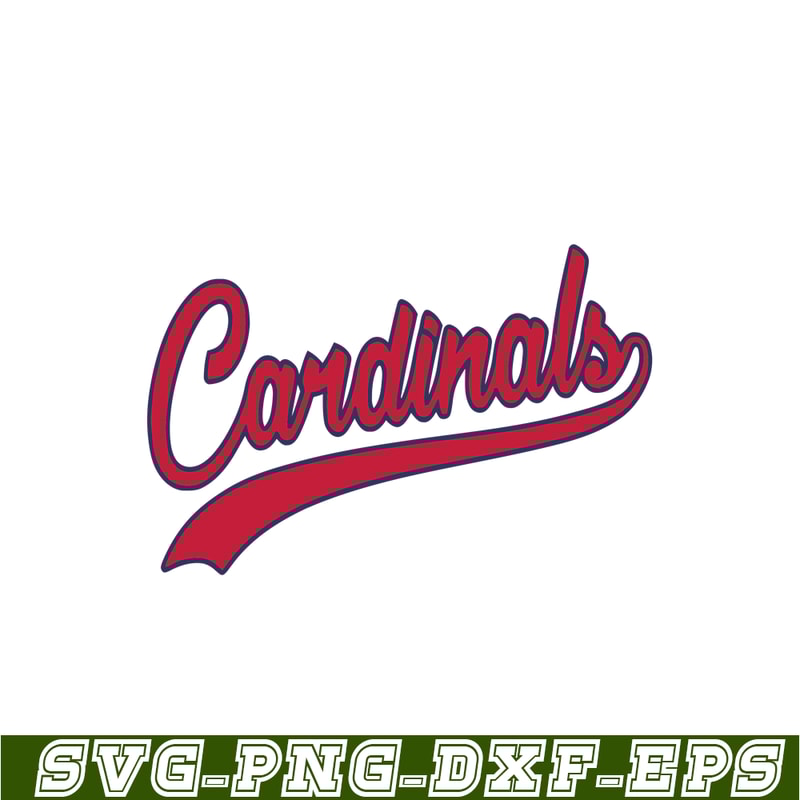 MLB2041223106-Cardinals Red Text SVG, Major League Baseball SVG, Baseball SVG MLB2041223106.png