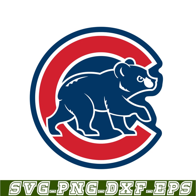 MLB30112368-The Cubs And Bear SVG PNG DXF EPS AI, Major League Baseball SVG, MLB Lovers SVG MLB30112368.png