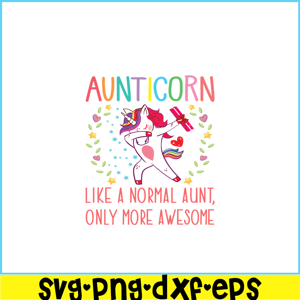 PNG14102343-Aunticorn Cute Unicorn for an Awesome Aunt Fitted T-Shirt Png.png