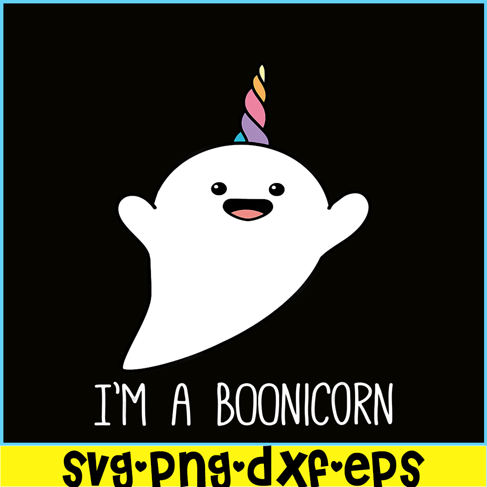 PNG14102362-I'm a Boonicorn, Cute Halloween Shirt, Unicorn Ghost T Shirt T-Shirt Png.png