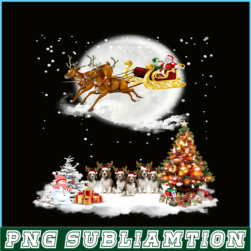 PNG14102390-Beagle Christmas Santa Reindeer Xmas Gift For Beagle Dog Men Sweatshirt Png.png