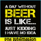 BEER28102302-A Day Without Beer Is Like PNG Beer Time PNG Drinking Beer PNG.png
