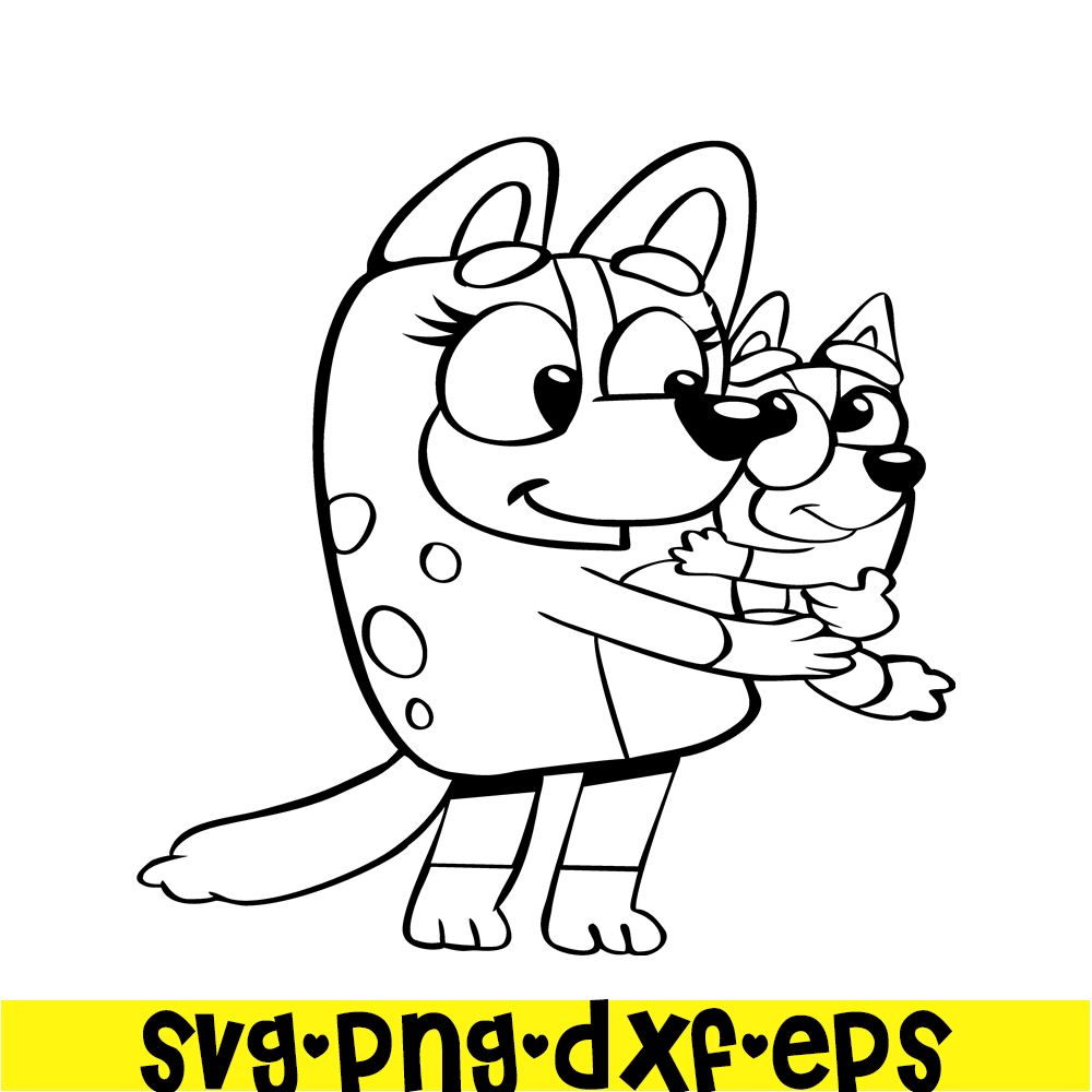 BL22112321-Mom And Daughter SVG PNG DXF EPS Bluey Family SVG Bluey SVG.png