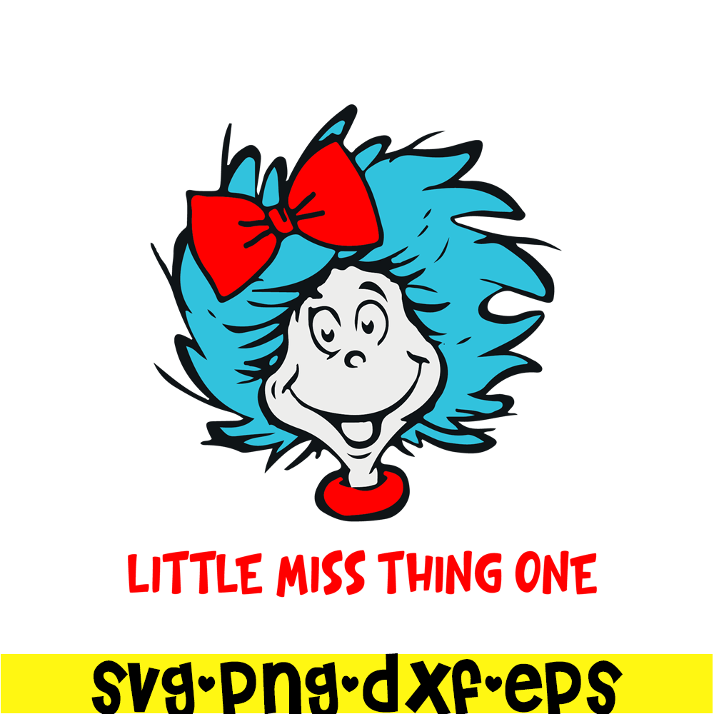 DS104122307-Little Miss Thing One SVG, Dr Seuss SVG, Cat In The Hat SVG DS104122307.png