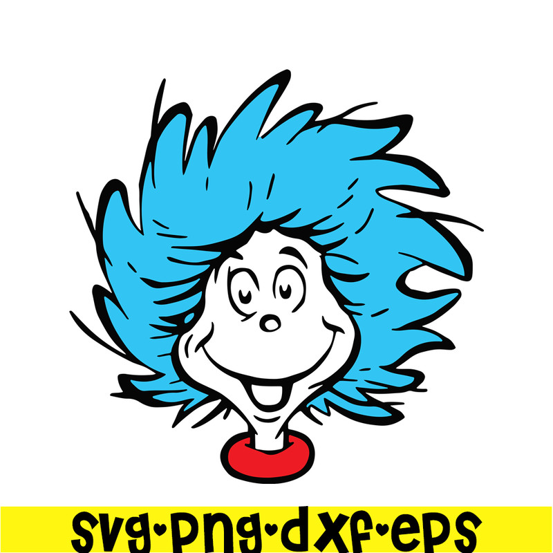 DS104122337-Thing 1 Character SVG, Dr Seuss SVG, Cat in the Hat SVG DS104122337.png