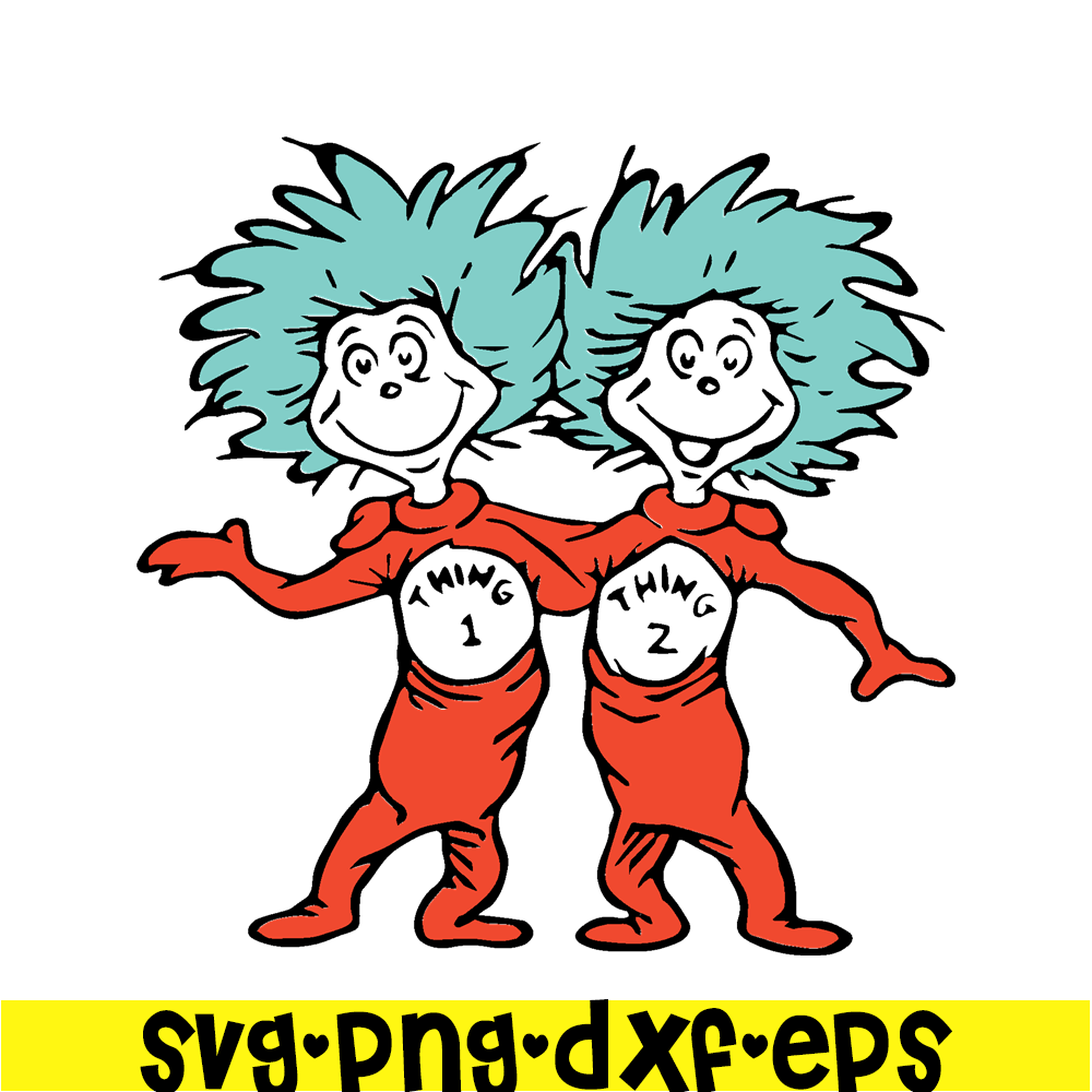 DS205122348-Thing 1 Thing 2 Smiling SVG, Dr Seuss SVG, Cat In The Hat SVG DS205122348.png