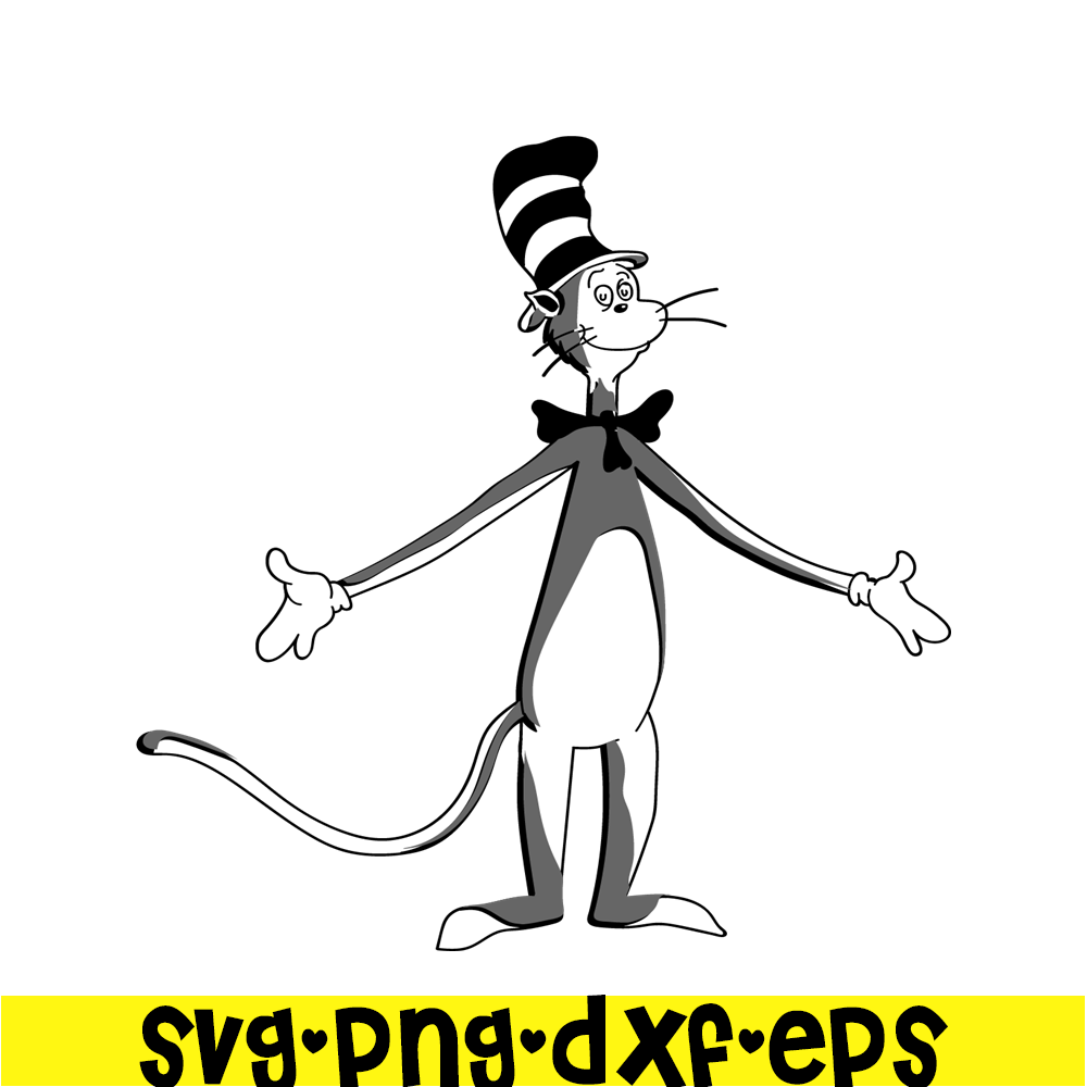 DS205122383-The Black White Cat SVG, Dr Seuss SVG, Cat In The Hat SVG DS205122383.png