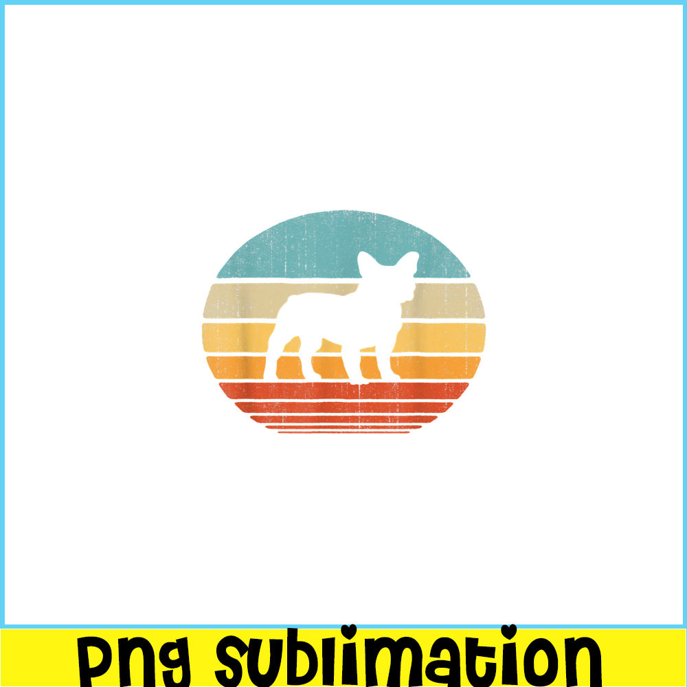 HL161023109-French Bulldog Vintage Silhouette 60s 70s PNG, Frenchie Dog Lover PNG, French Dog Artwork PNG.png