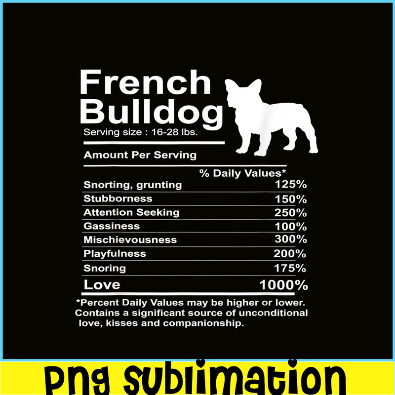 HL161023149-Funny French Bulldog Facts Nutrition PNG, French Bulldog PNG, French Dog Artwork PNG.png