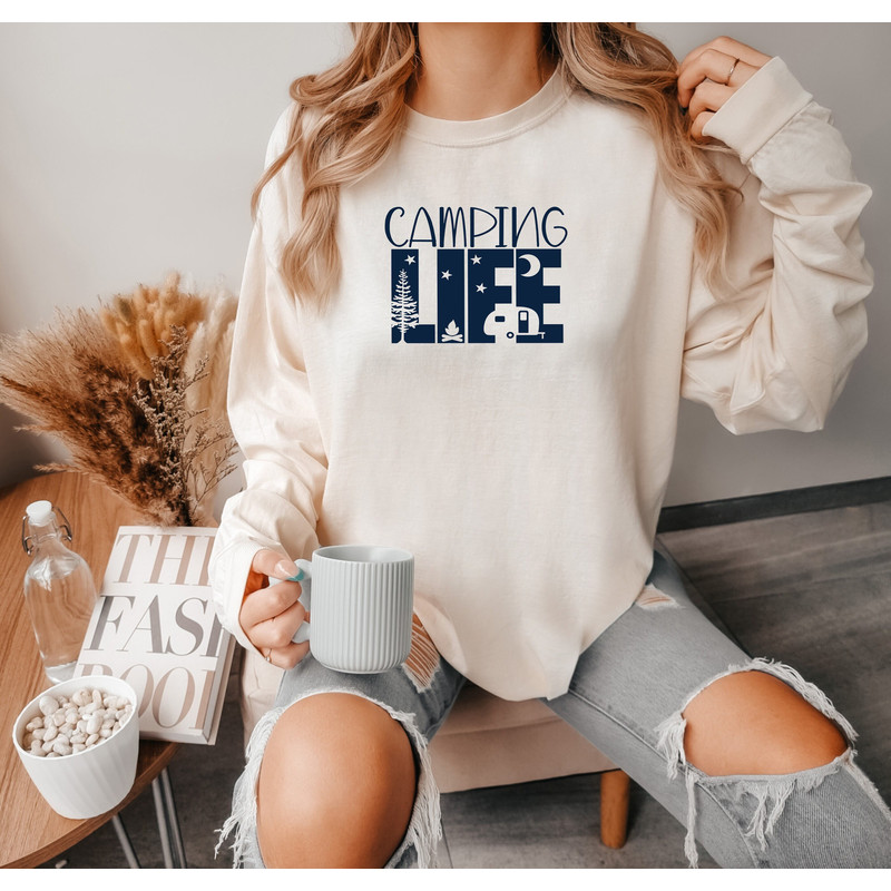 Camping Life Comfort colors Shirt tee, Summer Collection, Travel T-shirt, Vacation Tee, Summer Vacation Shirts, Summer Shirts, Travel Shirts.jpg